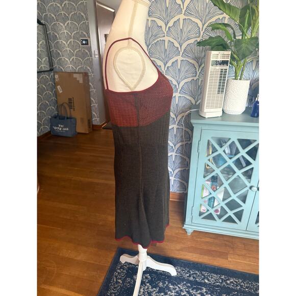 Marc Jacobs Pointelle Knit Dress 2021 Warm Tones Tank Dress Sz. M - Picture 10 of 10